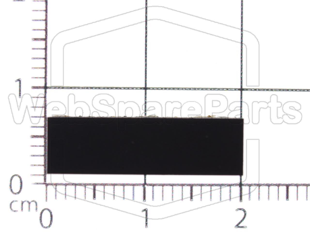 Rectangular Rubber Foot Self-adhesive 19.0mm x 5.6 mm Height 4.0mm