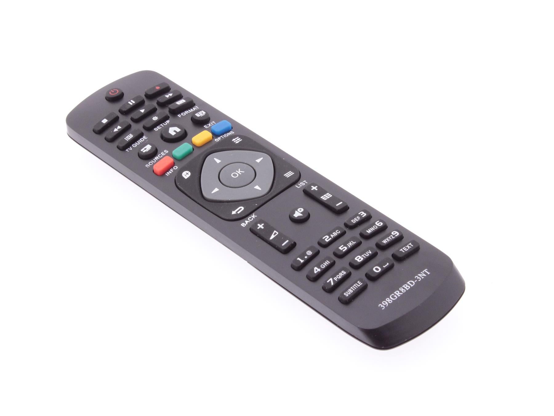 Replacement TV Remote Control for Philips YKF348-001, YKF346-001, 398GR8BD
