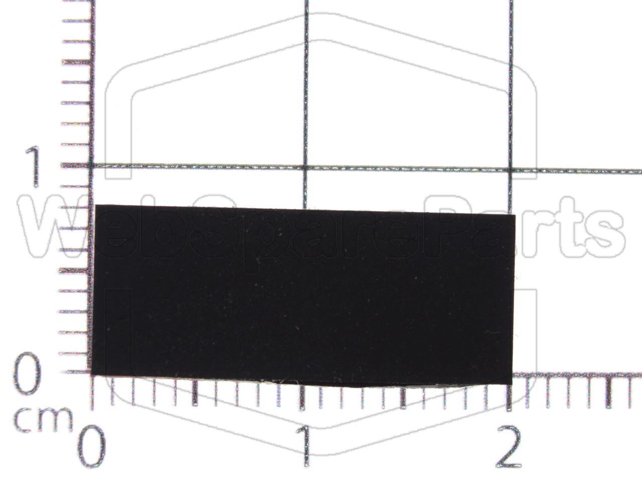Rectangular Rubber Foot Self-adhesive 19.7mm x 8.0mm Height 1.5 mm