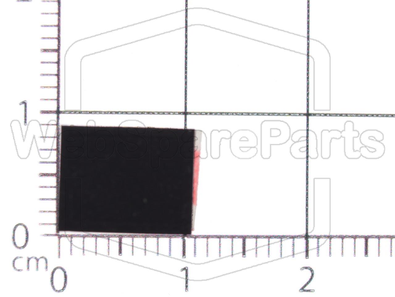 Rectangular Rubber Foot Self-adhesive 10.0mm x 8.0mm Height 5.0 mm