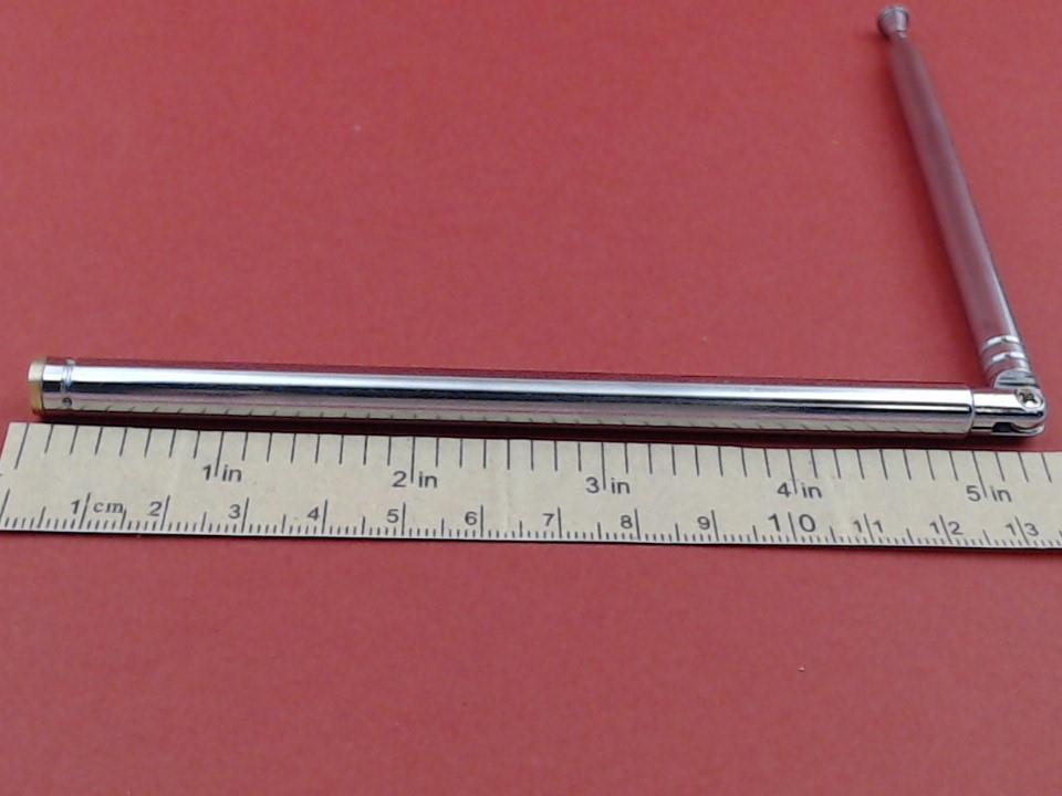 Vintage Original Grundig Hidden Retractable Antenna; 8.0 mm In: 145 mm Out: 370 mm