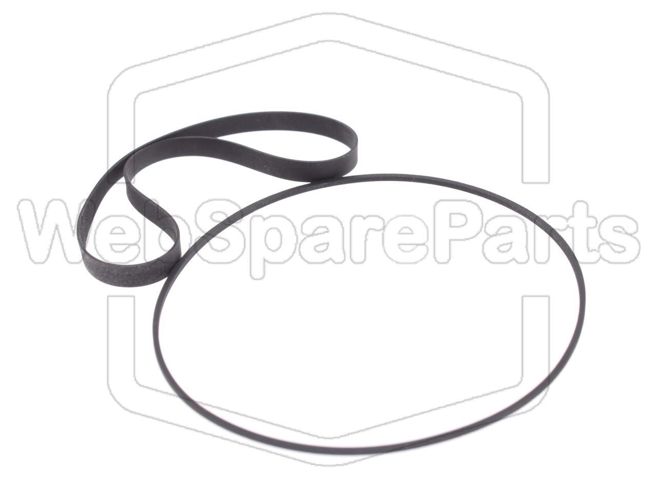 Kit cinghie (Versione 2) per piastra a cassette Deck Akai GX-F37