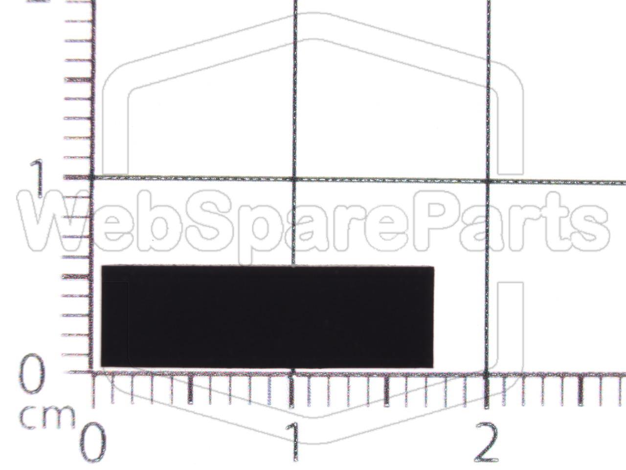 Rectangular Rubber Foot Self-adhesive 16mm x 5mm Height 3.6mm