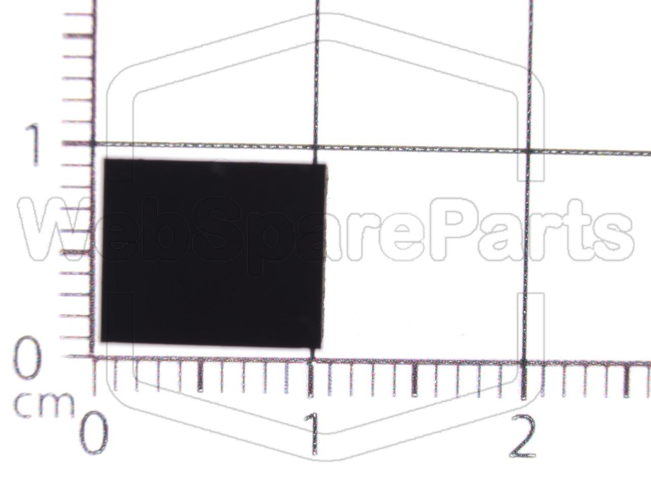 Rectangular Rubber Foot Self-adhesive 9.6mm x 8.0mm Height 5.5mm