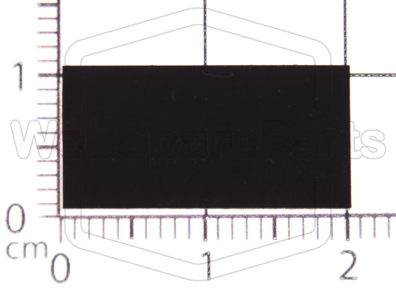 Rectangular Rubber Foot Self-adhesive 20.0mm x 5.0mm Height 1.0 mm