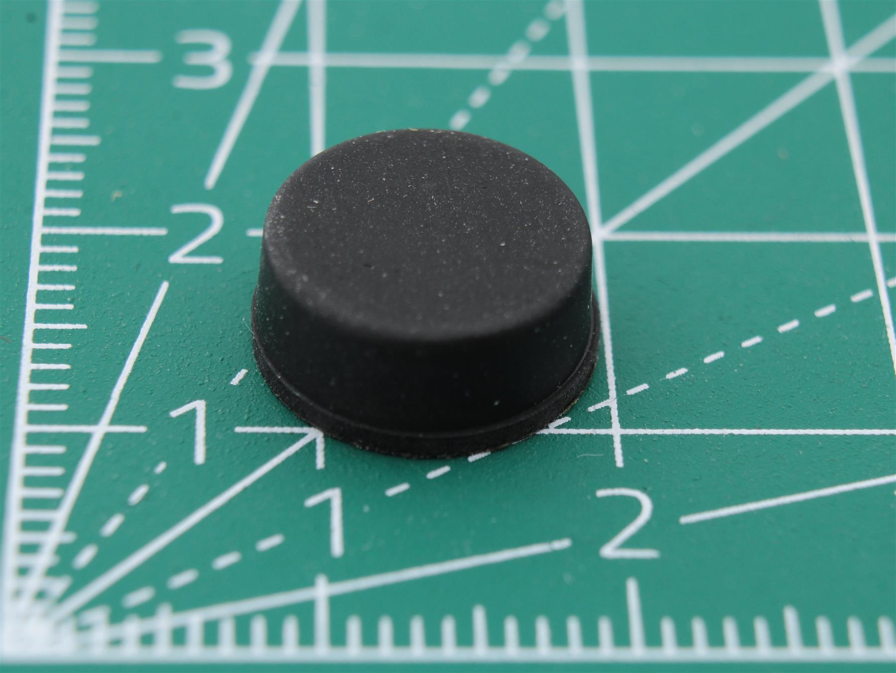 Round Rubber Foot Self-adhesive Ø12mm; x Ø11.2mm x height 5.1mm