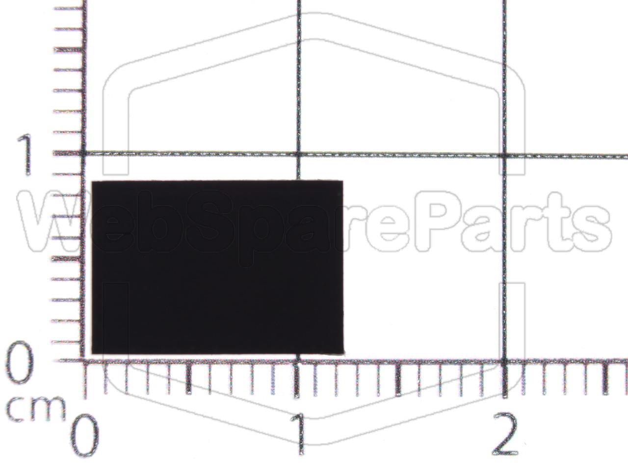 Rectangular Rubber Foot Self-adhesive 11.5mm x 8.0mm Height 3.0mm