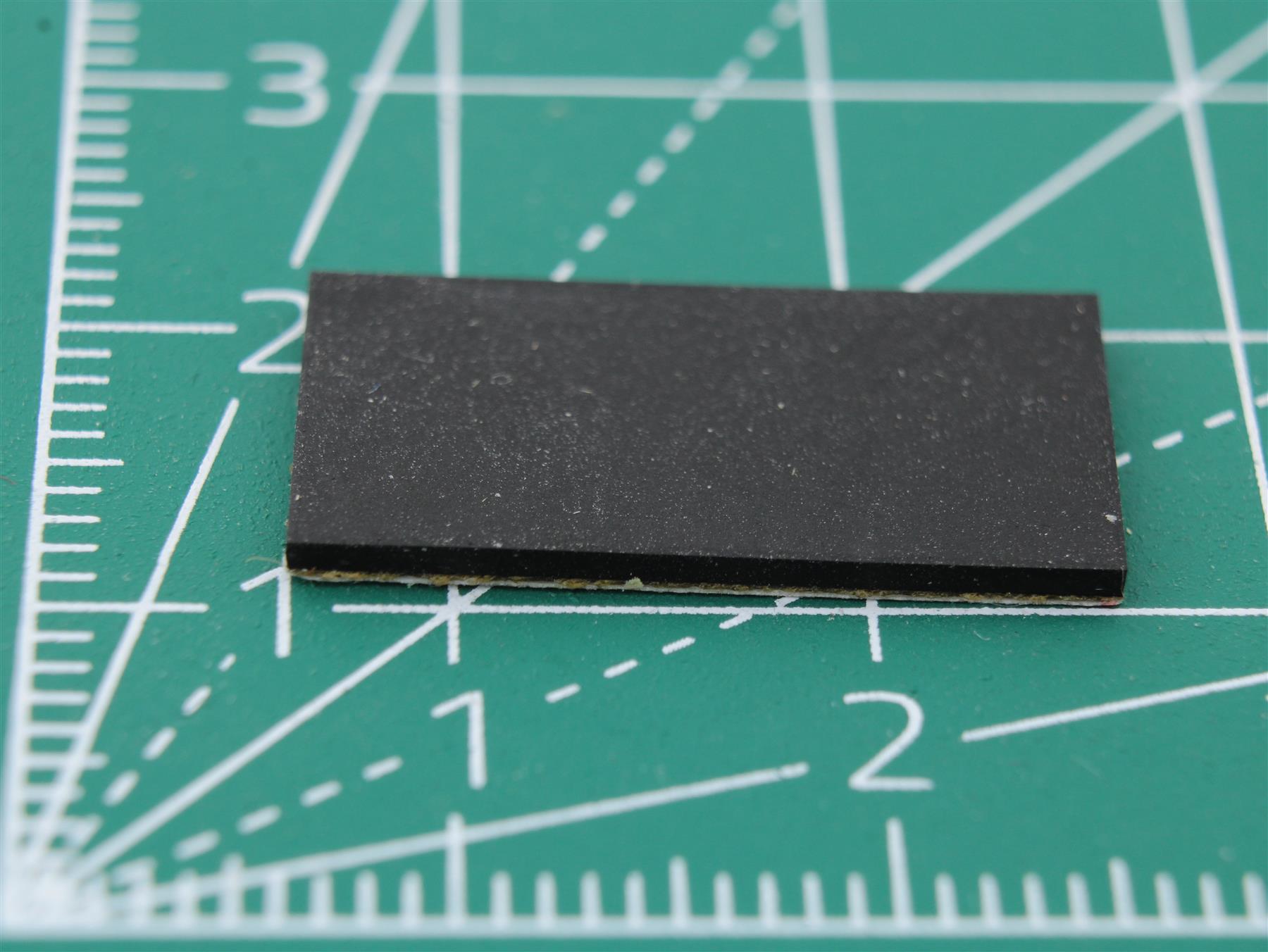 Rectangular Rubber Foot Self-adhesive 20.0mm x 5.0mm Height 1.0 mm
