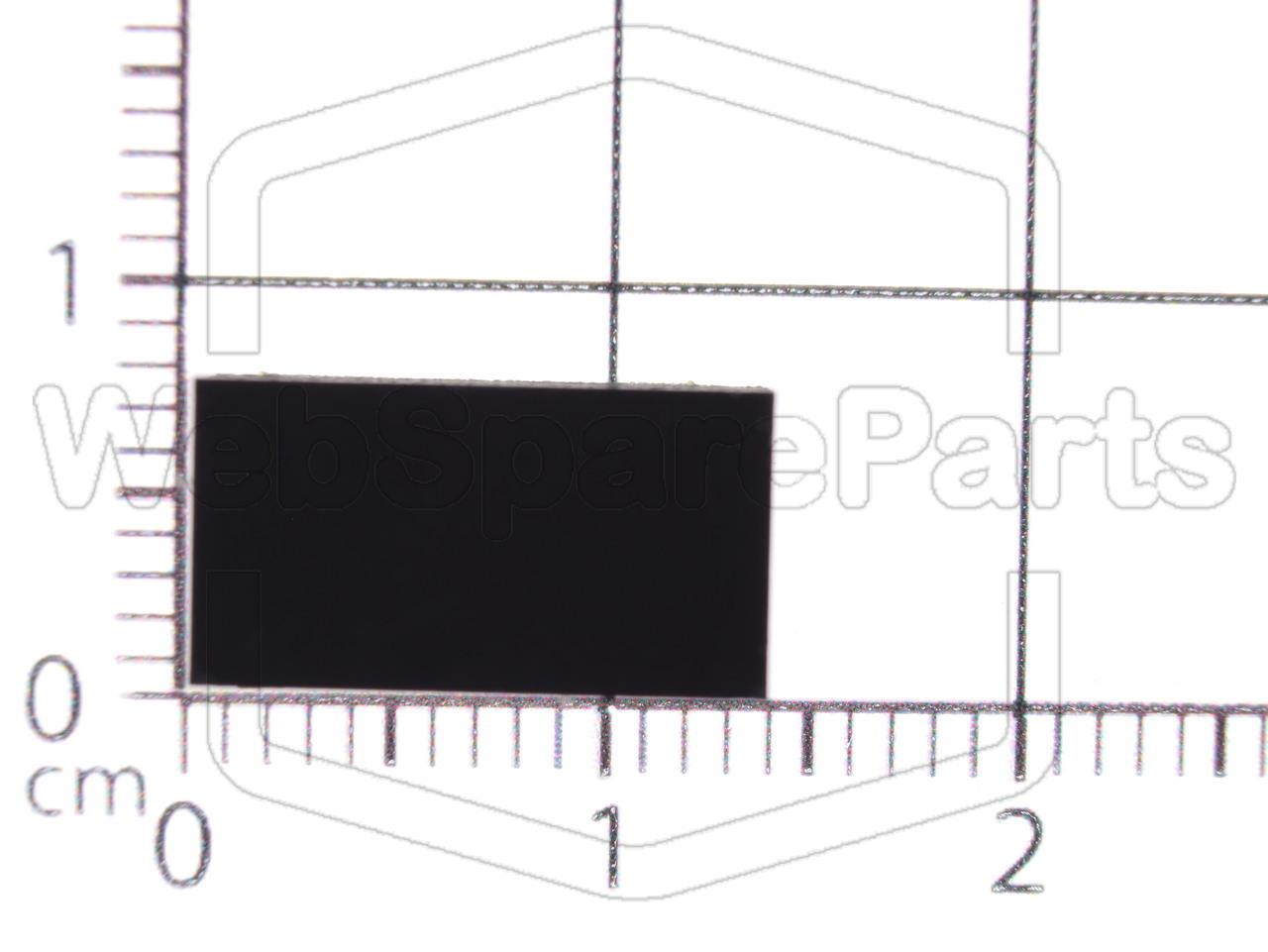 Rectangular Rubber Foot Self-adhesive 13.0mm x 7.0mm Height 4.0mm