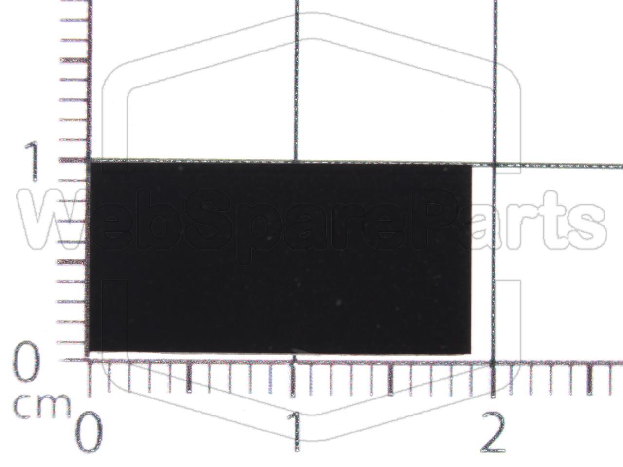 Rectangular Rubber Foot Self-adhesive 18.0mm x 9.0mm Height 3.0mm