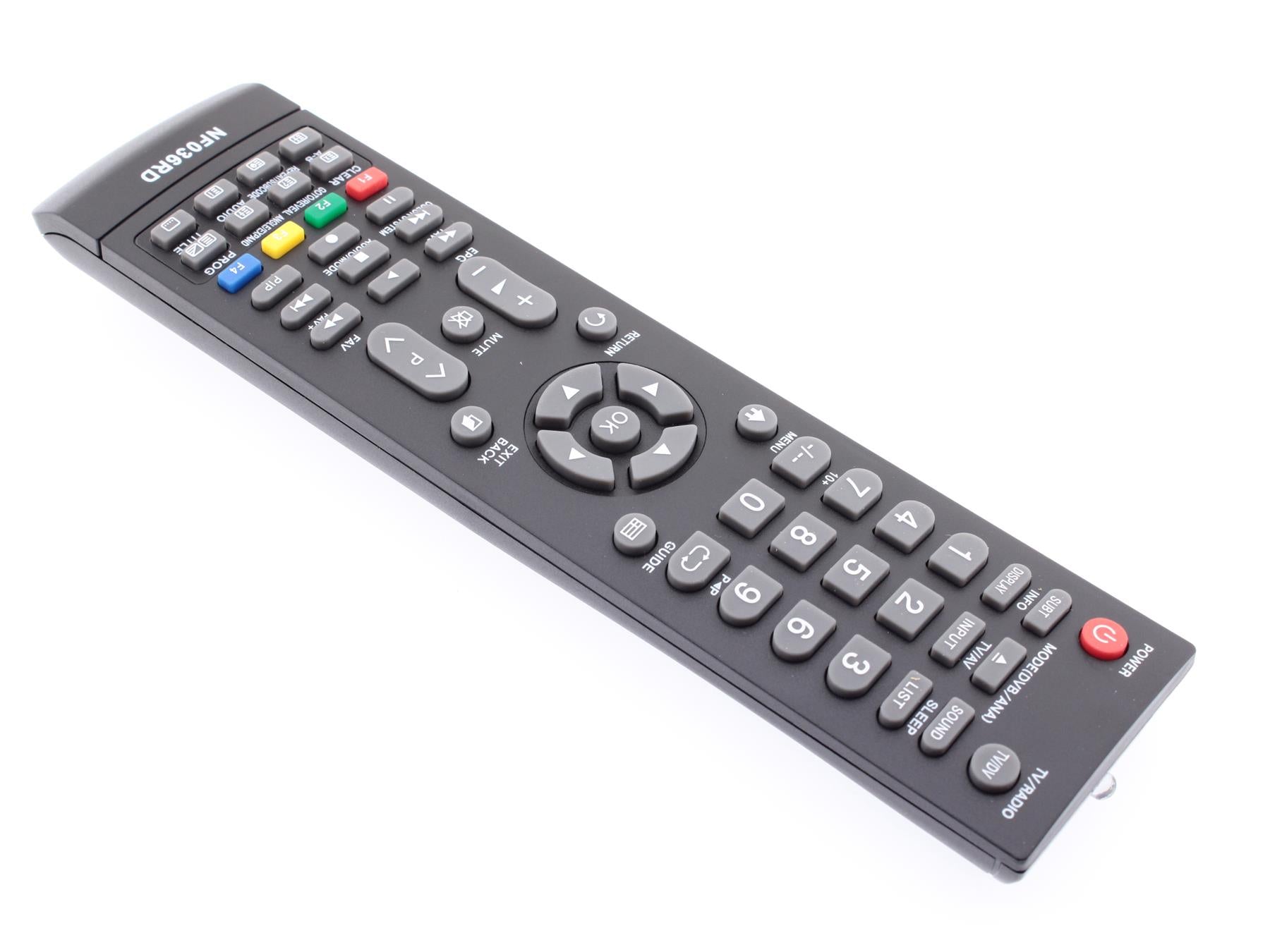Replacement TV Remote Control for Funai NF021RD, NF028RD, NF031RD, NF036RD
