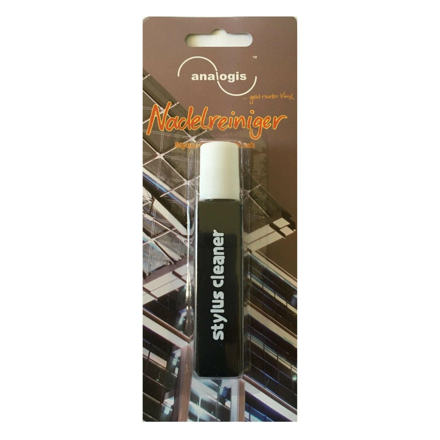 analogis stylus cleaner, cleaning fluid 20ml and stylus brush, blister pack