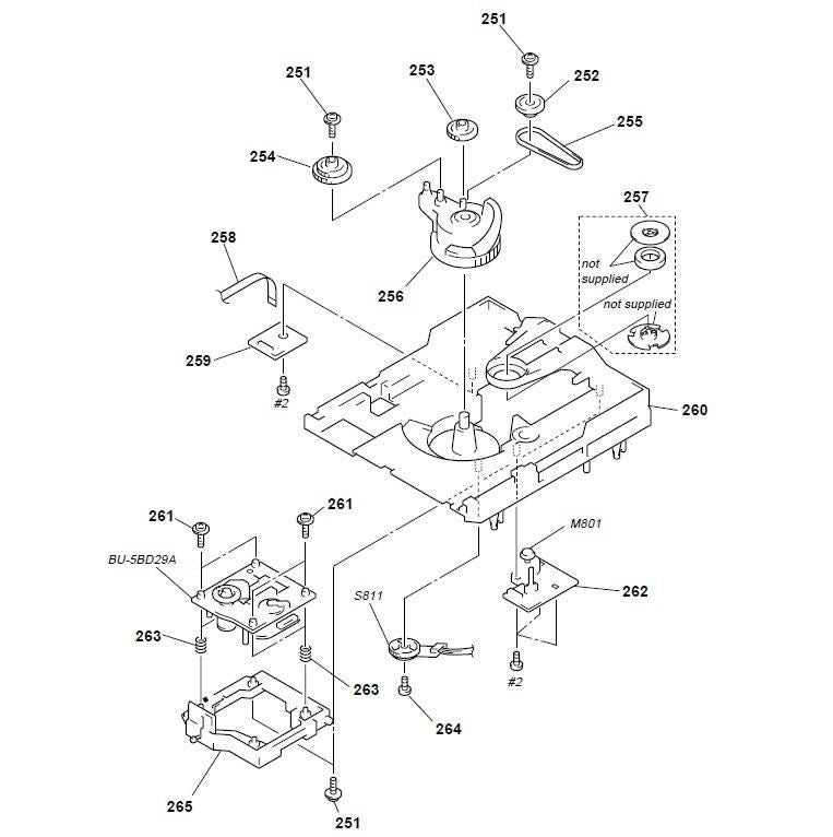 Replacement ENCODER, ROTARY (TRAY ADDRESS DET) Pos.(S811) for Sony MHC-G99AV CD Player Mechanism