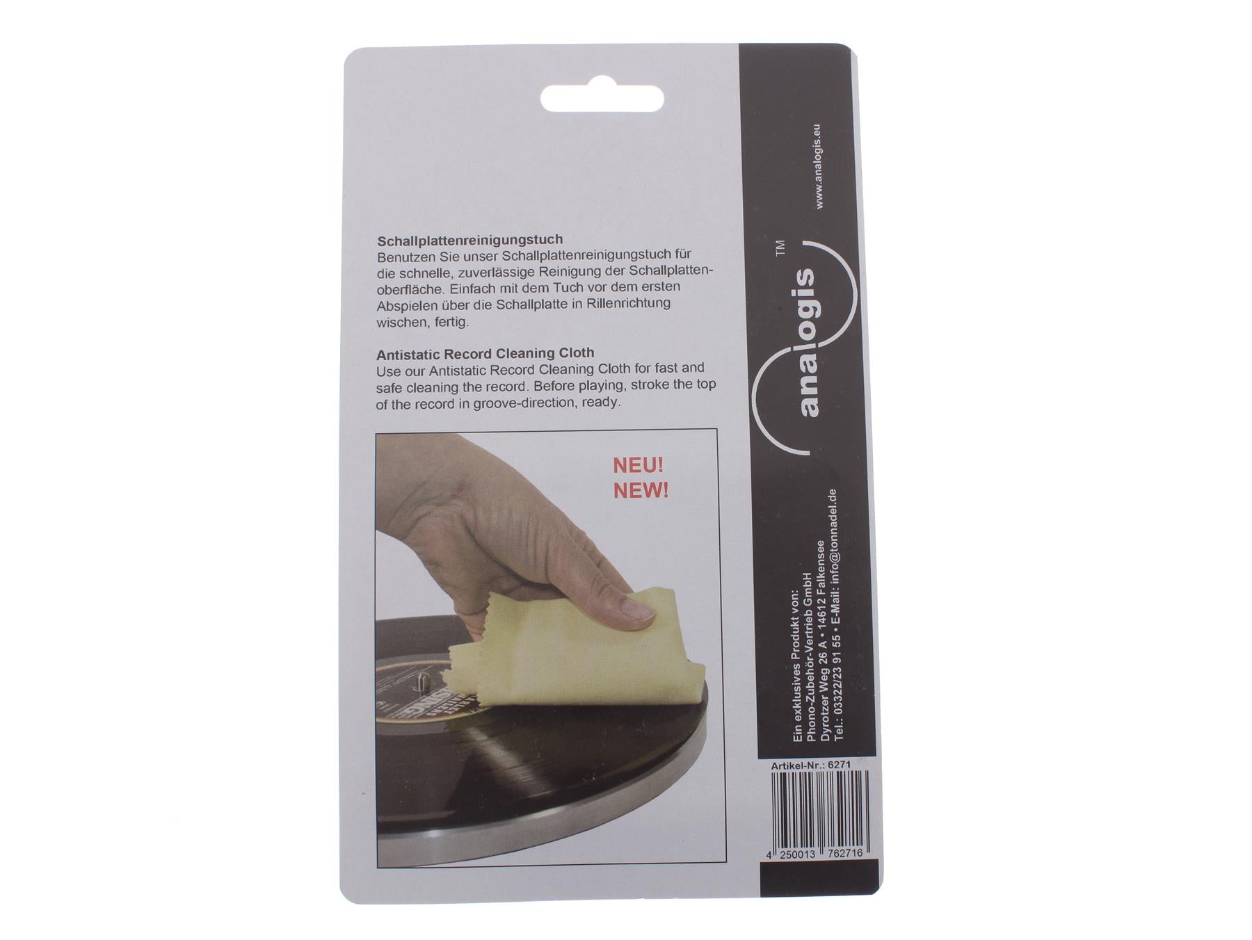 Record cleaning cloth Improved analogis