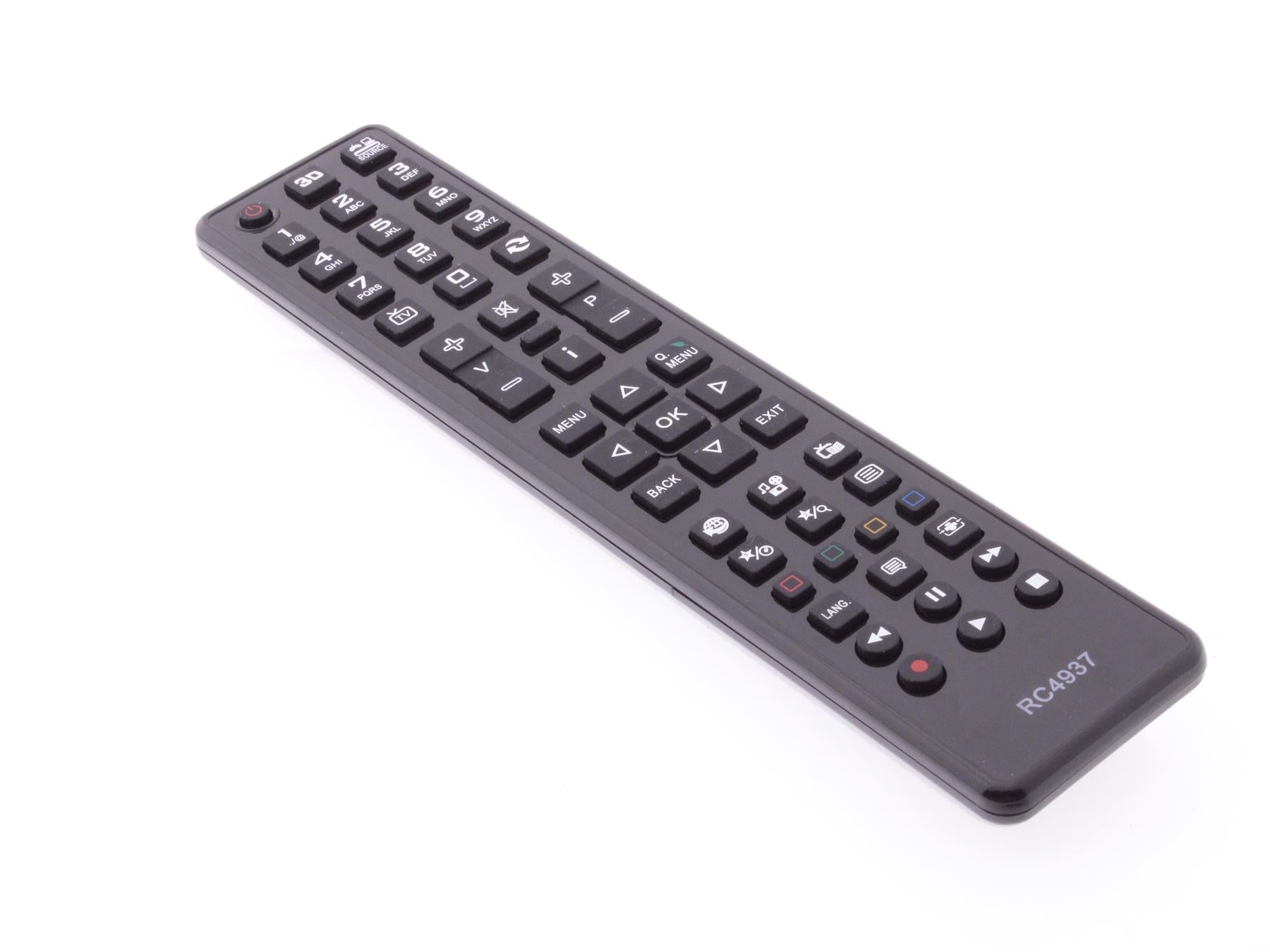 Replacement TV Remote Control for RC4937