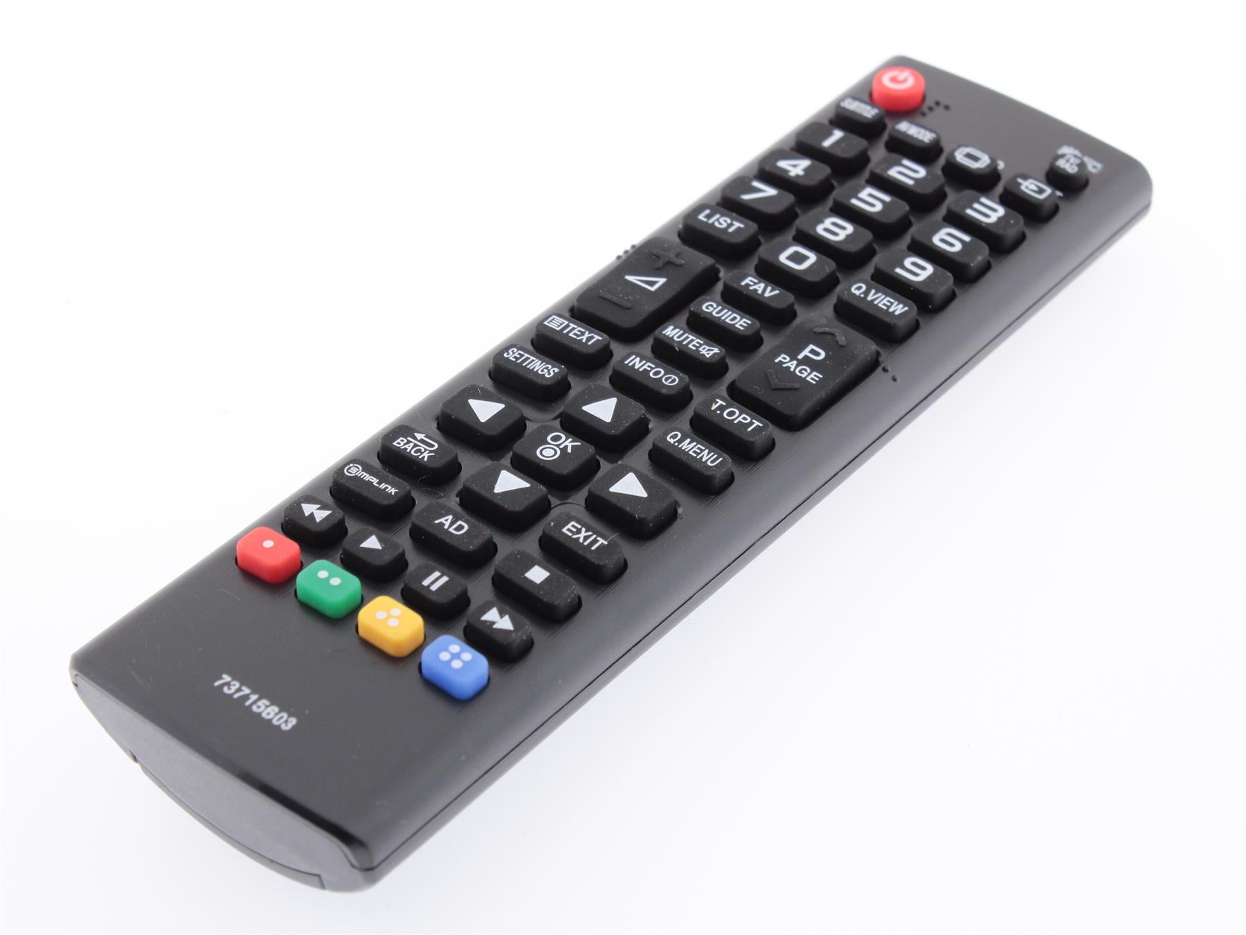 Replacement TV Remote Control for LG AKB73715603