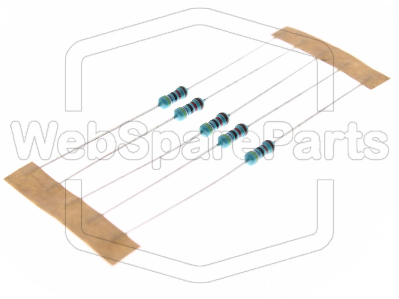 5x Resistenza a film metallico 47kR 0.6W ±1% Ø2.5x6.8mm
