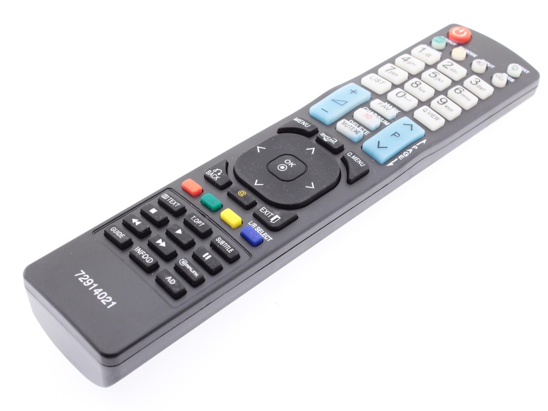 Replacement TV Remote Control for LG AKB72914021