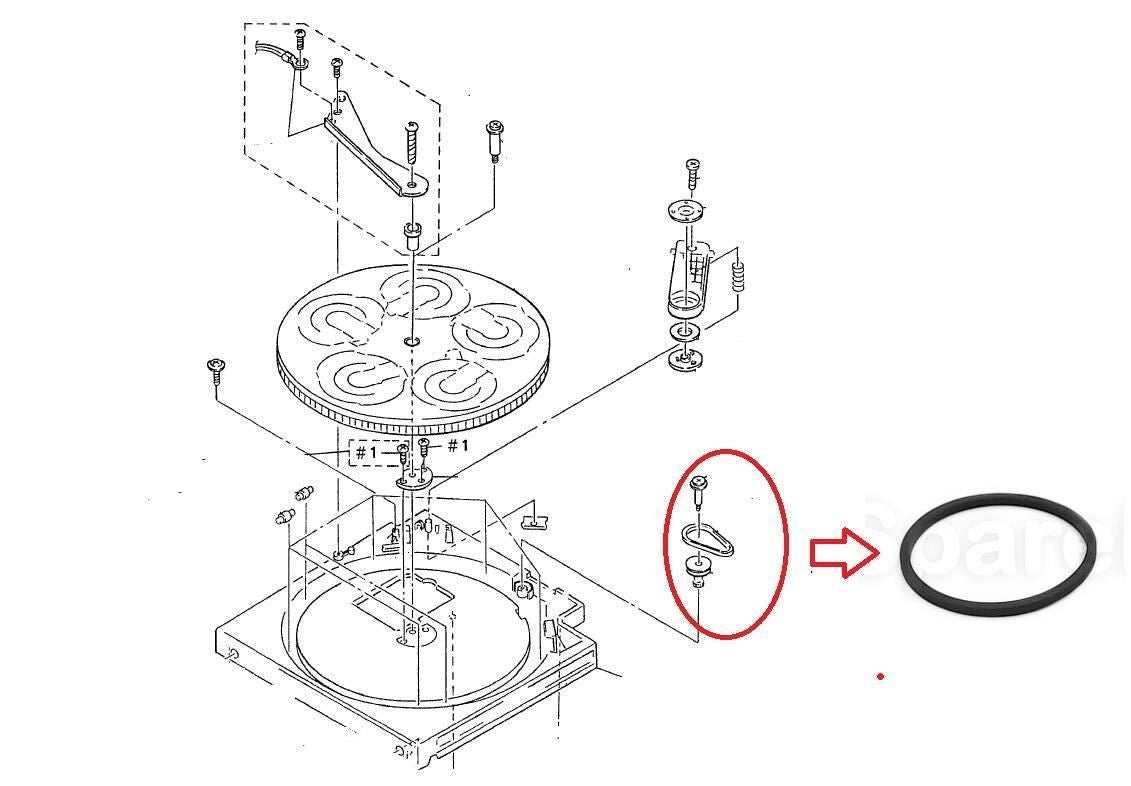 Cinghia (TABLE DISC) per lettore CD Sony CDP-C325