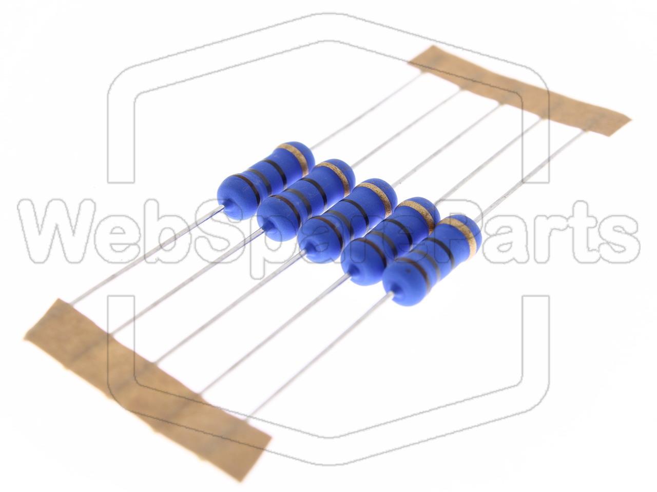 5x Resistenza a film metallico 18R 2W ±5% Ø5x12mm