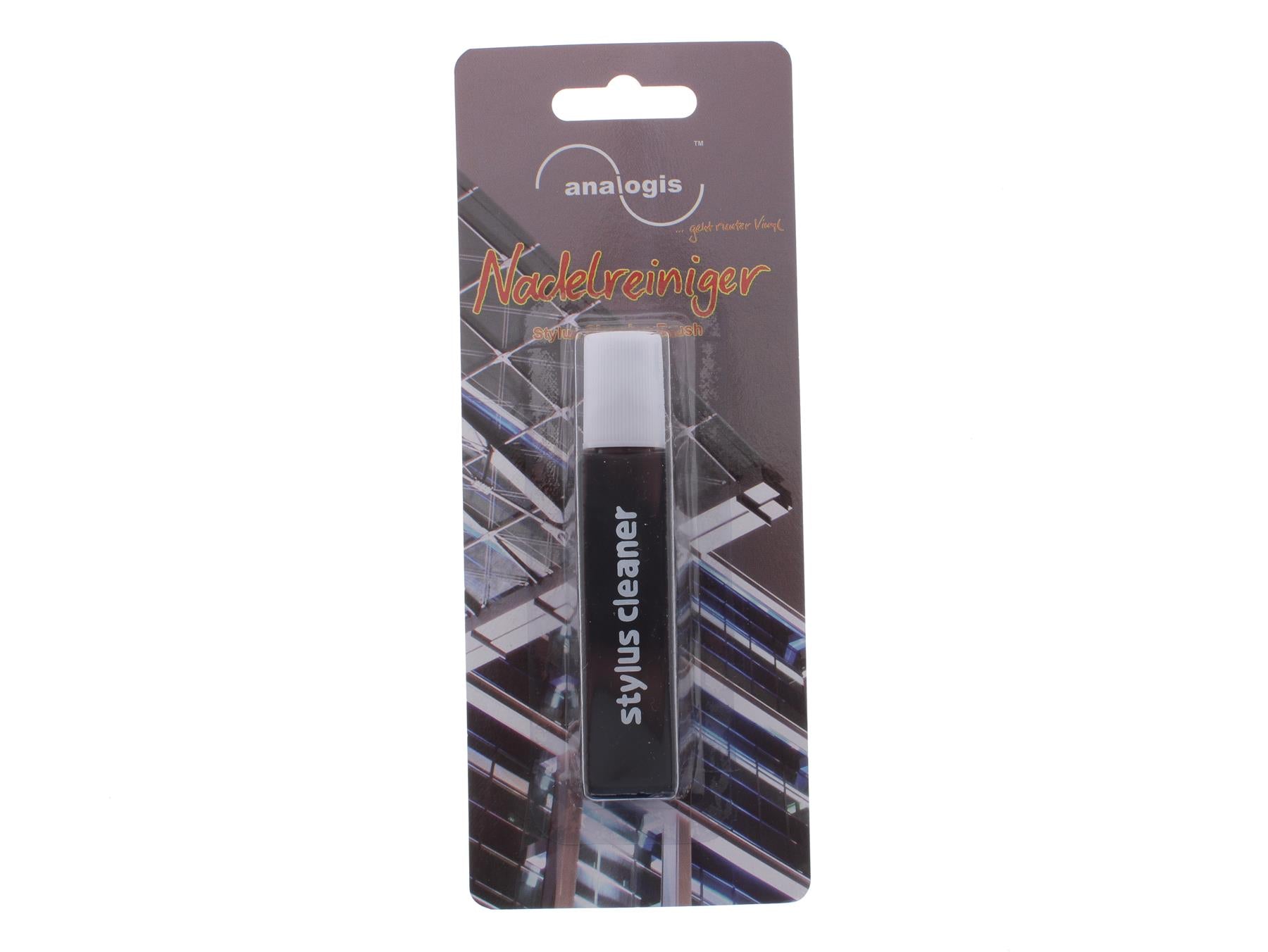 analogis stylus cleaner, cleaning fluid 20ml and stylus brush, blister pack