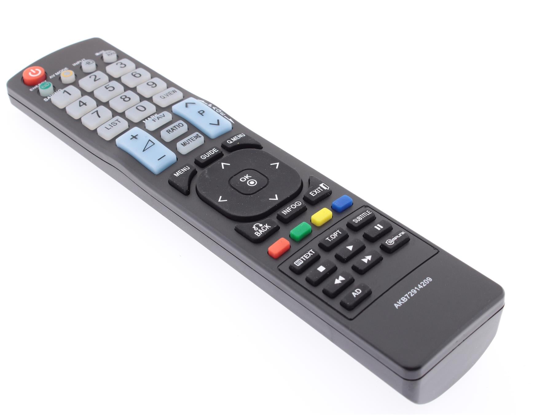 Replacement TV Remote Control for LG AKB72914209