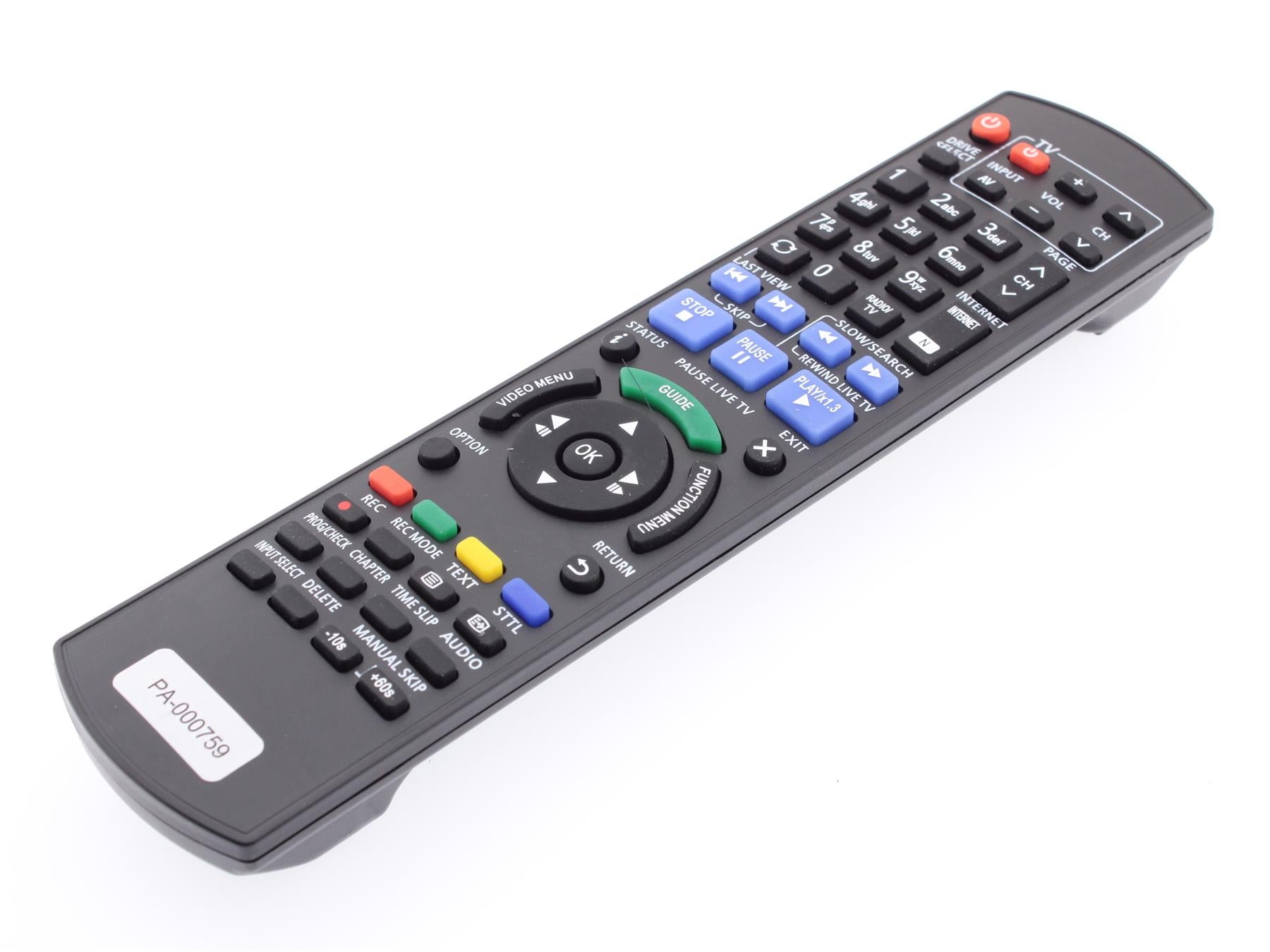 Replacement TV Remote Control for Panasonic N2QAYB000759
