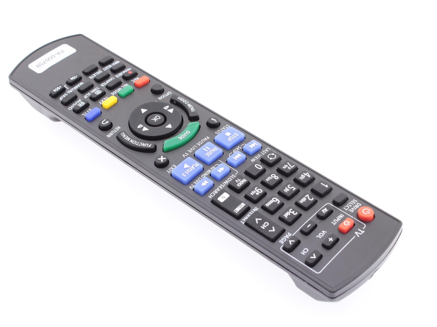 Replacement TV Remote Control for Panasonic N2QAYB000759
