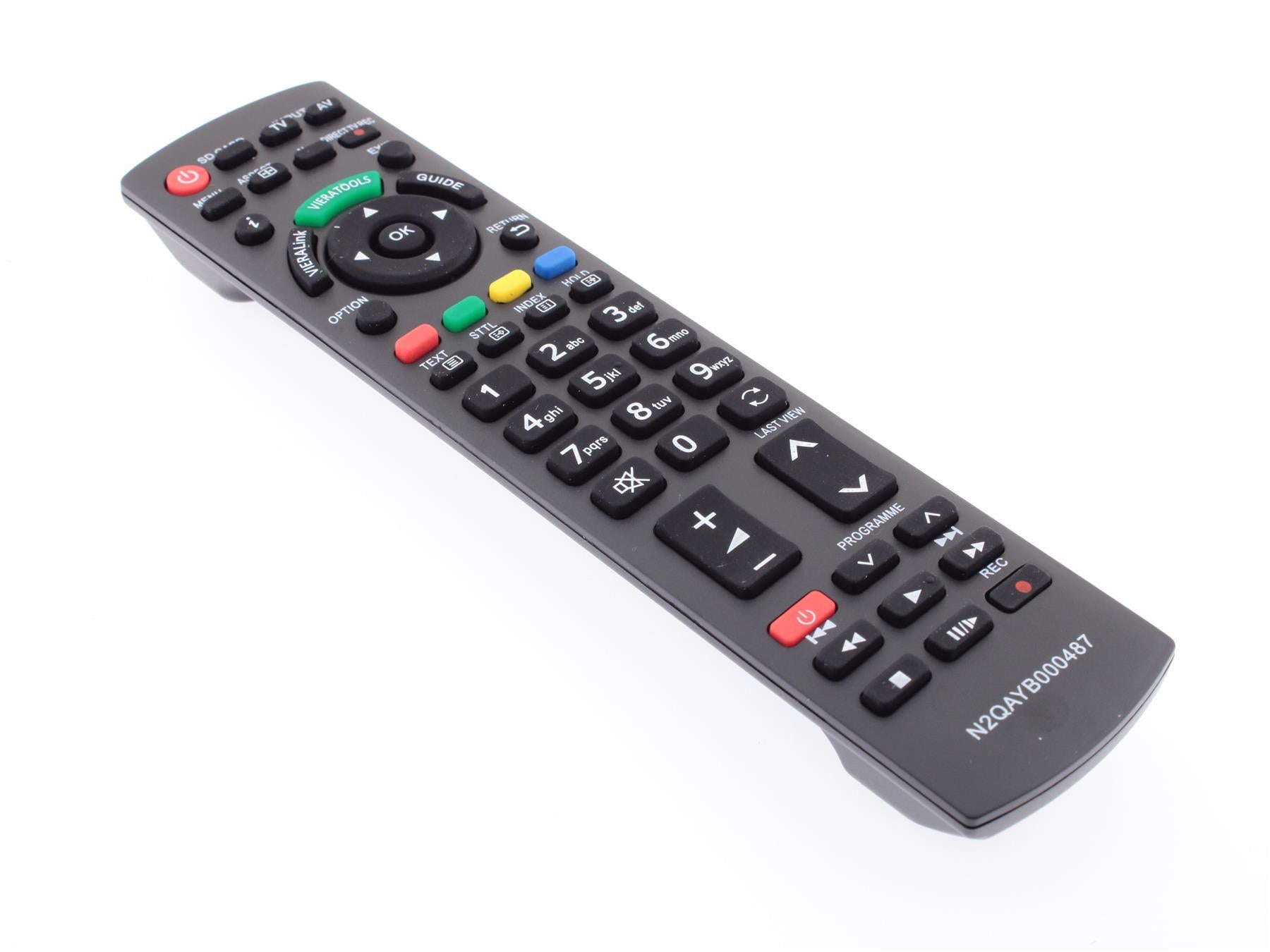 Replacement TV Remote Control for Panasonic N2QAYB000487