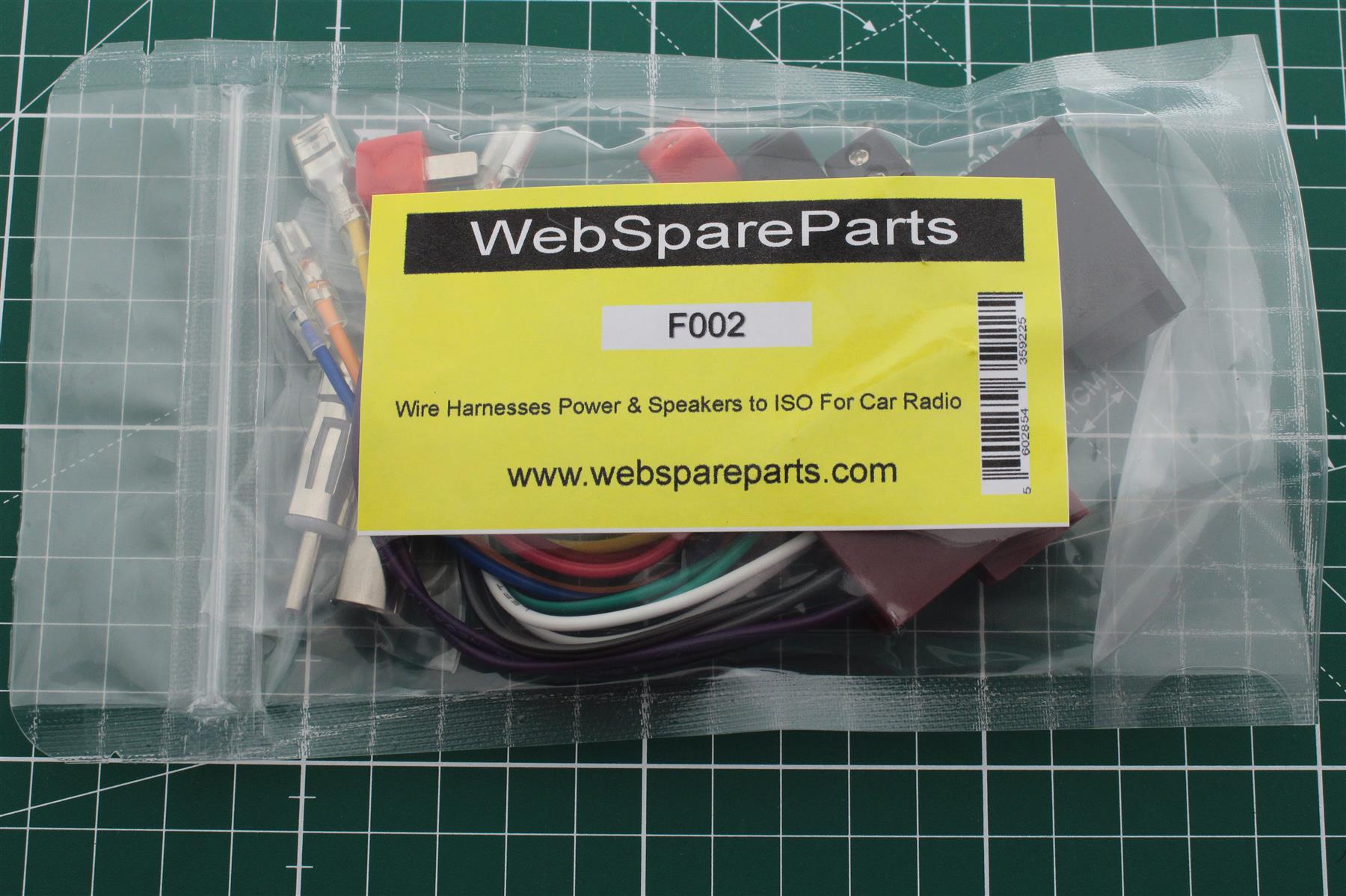 Vintage connectors Wire Harnesses Power & Speakers to ISO For Car Radio Blaupunkt