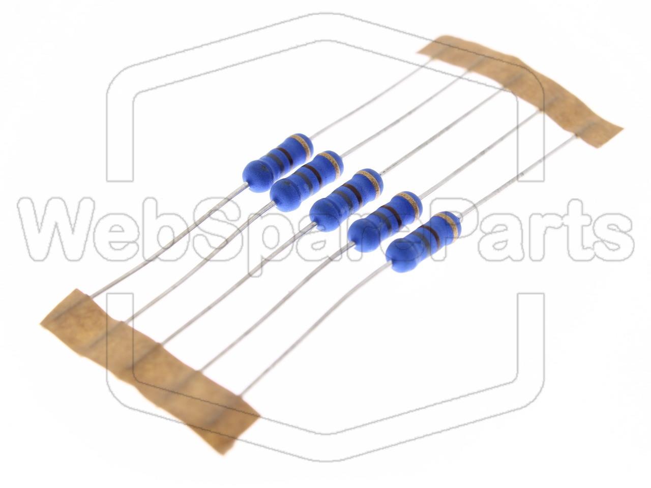5x Resistenza a film metallico 680R 1W ±5% Ø4x10mm