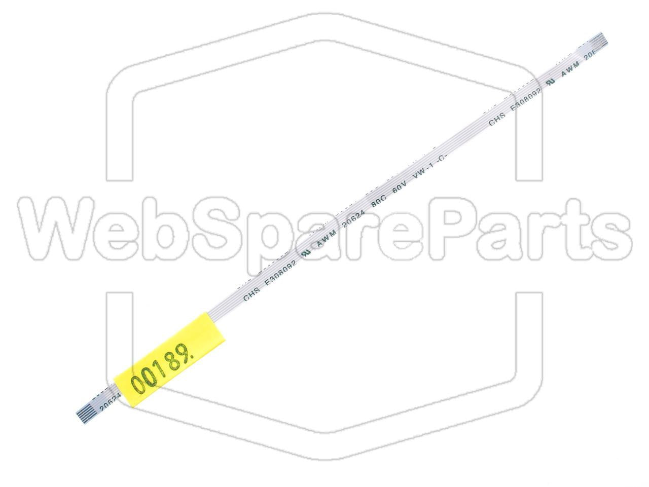 6 Pins Flat Cable L=149mm W=3.70mm