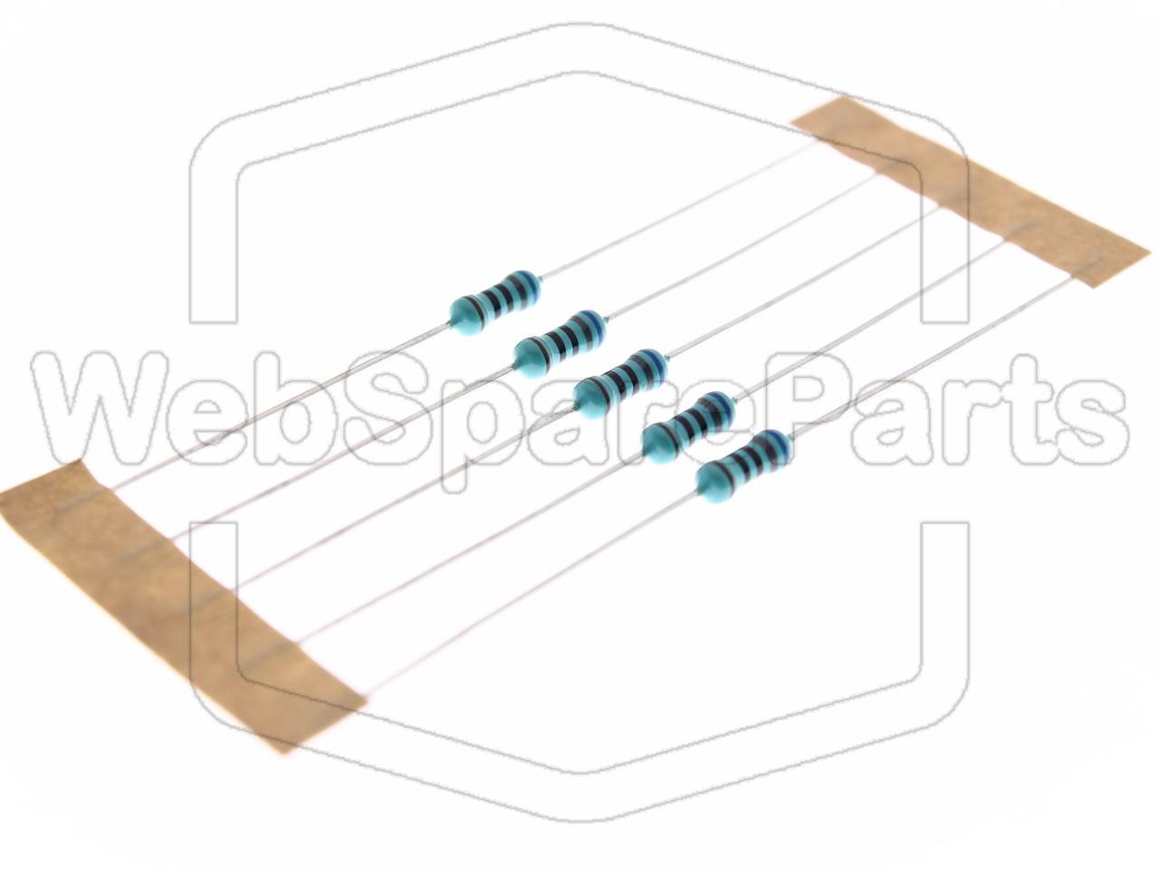 5x Resistenza a film metallico 680R 0.6W ±1% Ø2.5x6.8mm