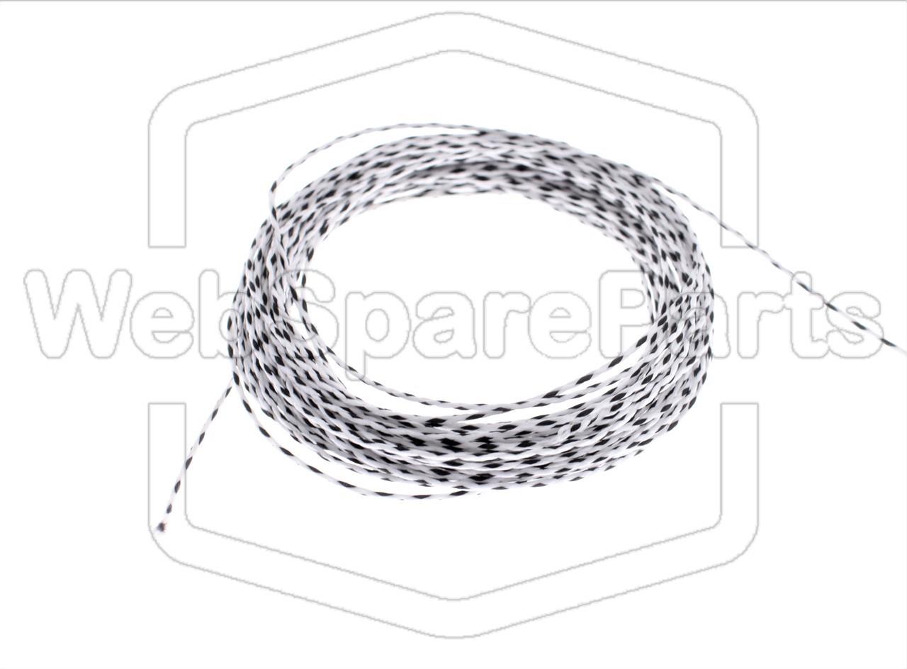 Dial Cord for Vintage Radios Black/White 10 meters
