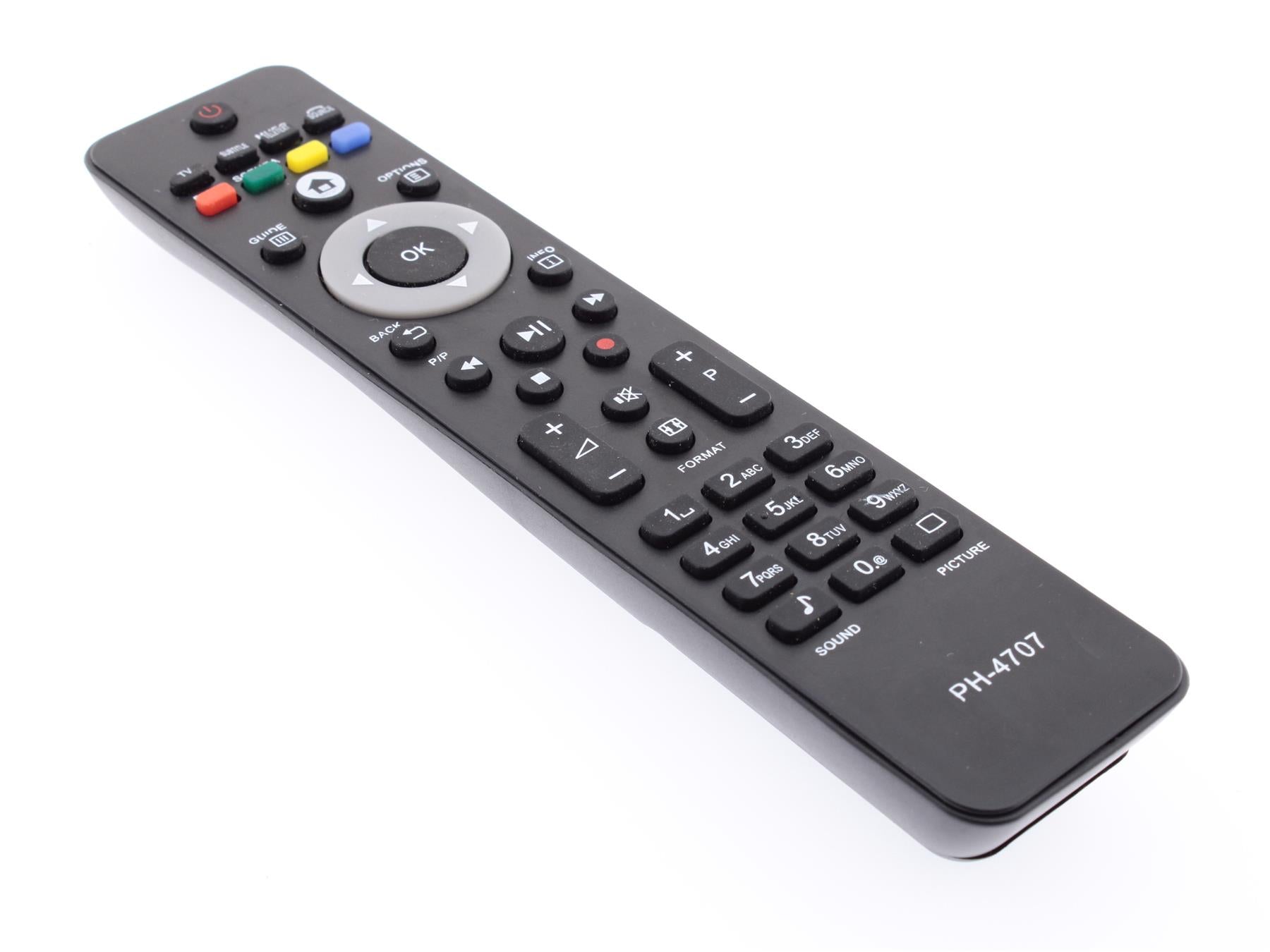 Replacement TV Remote Control for Philips RC4707