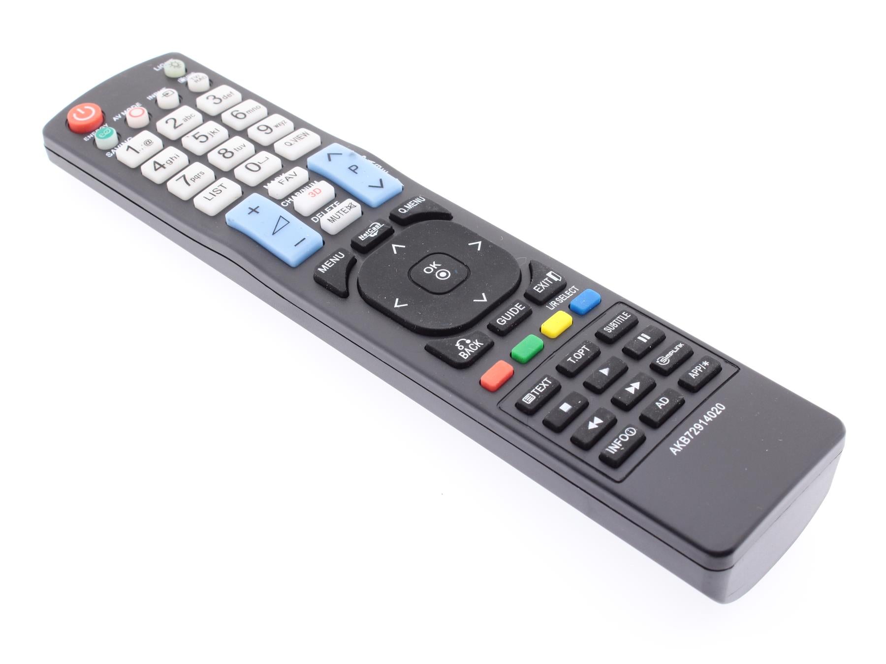 Replacement TV Remote Control for LG AKB72914020