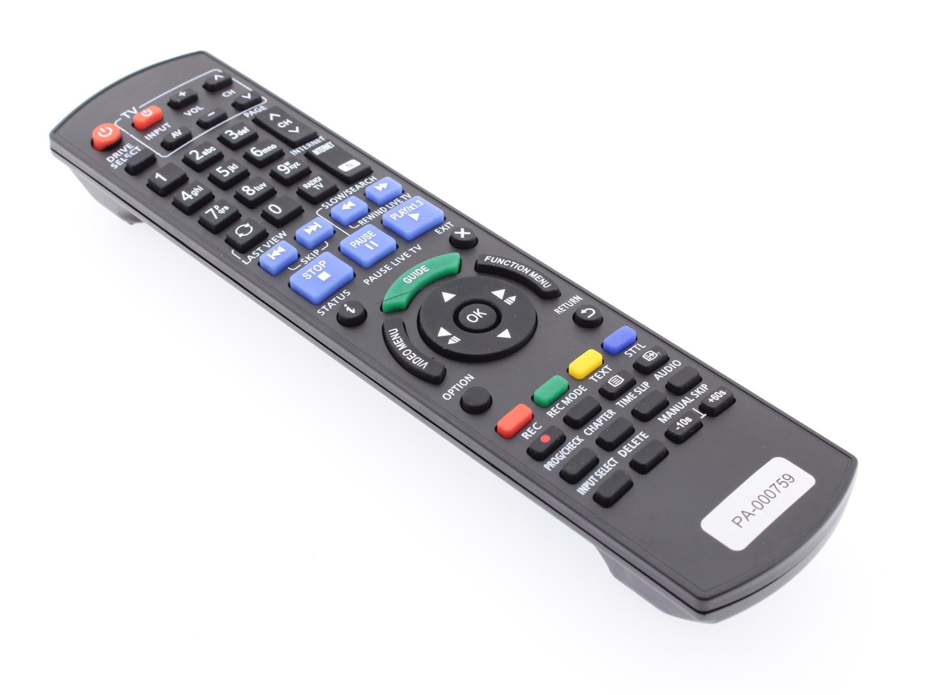 Replacement TV Remote Control for Panasonic N2QAYB000759