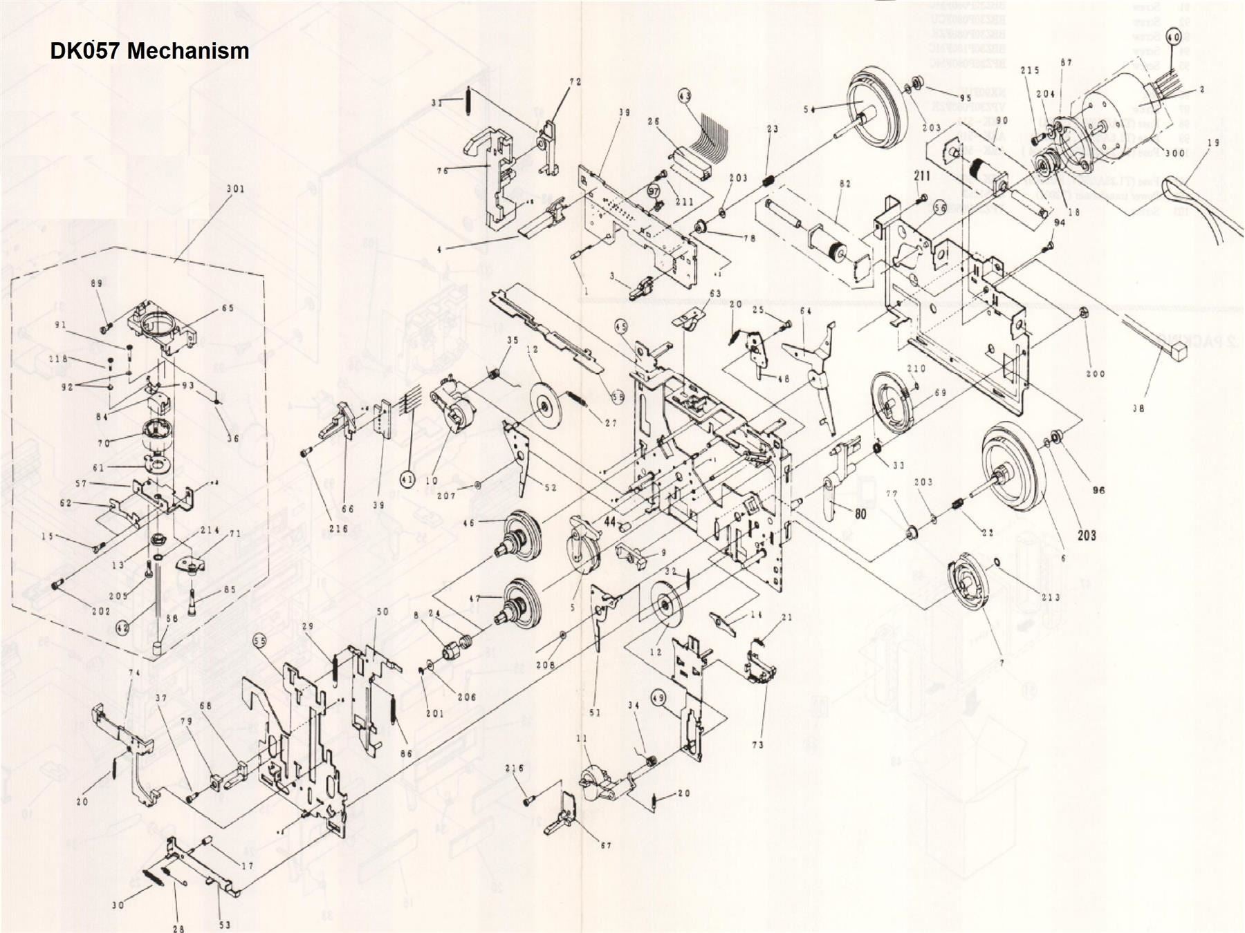 Mechanism Cassette Sw Arm for Pioneer DC-Z93 (Position 58)