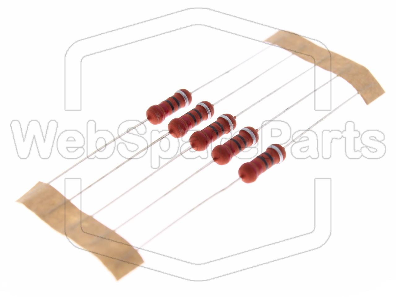 5x Resistenza a film metallico 220R 1W 10%