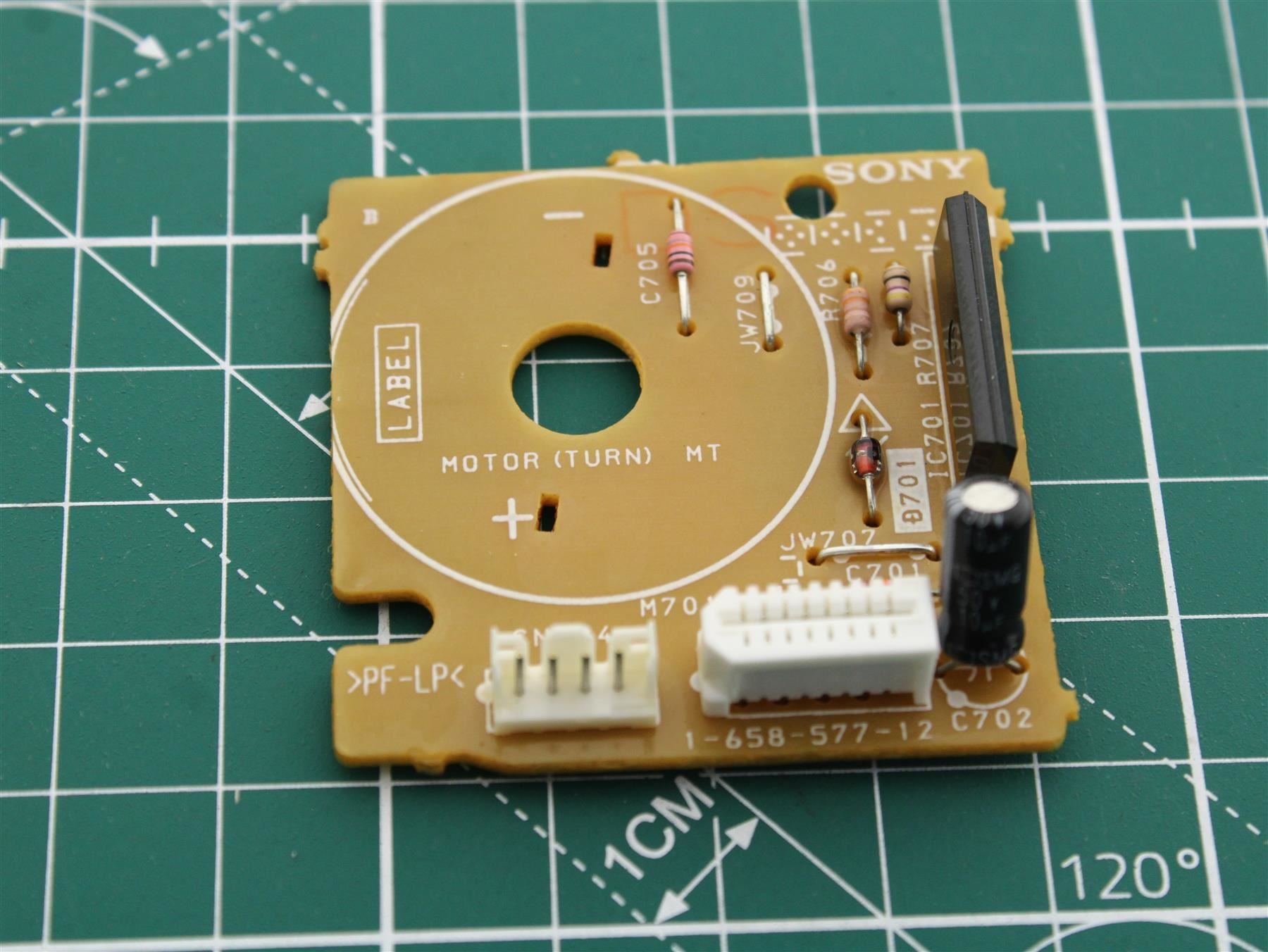 Replacement MOTOR (TURN) BOARD  Pos.(206) for Sony MHC-V515 CD Player Mechanism