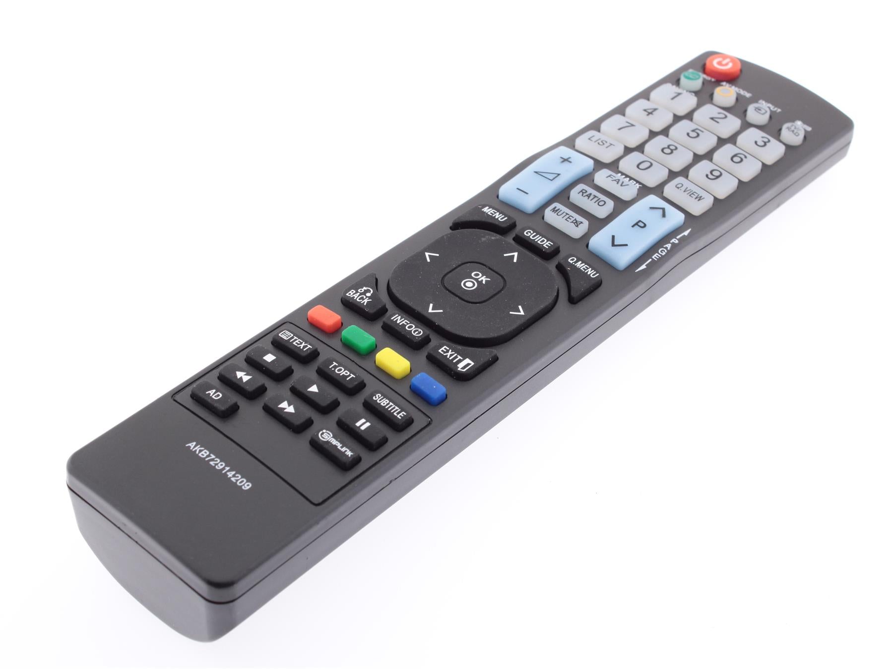 Replacement TV Remote Control for LG AKB72914209