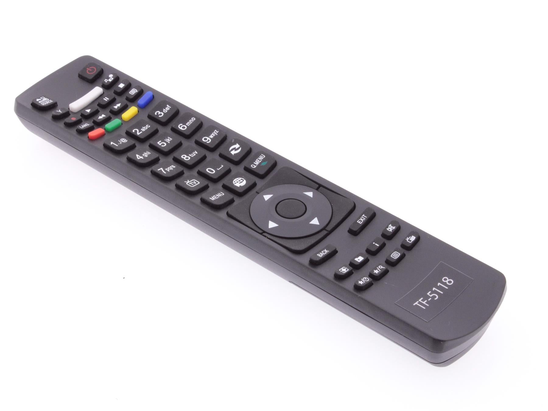 Replacement TV Remote Control for RC5118