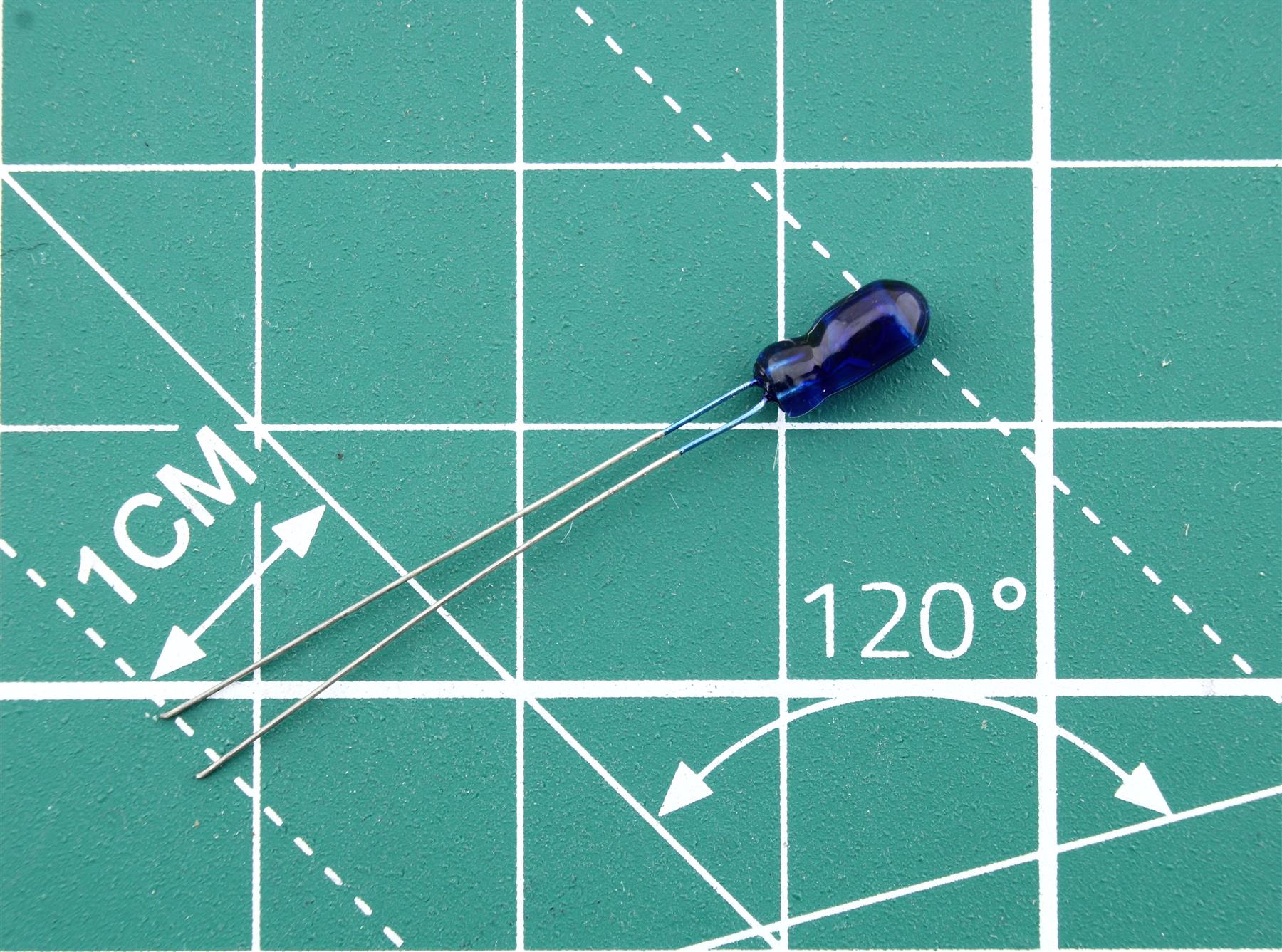 Miniature lamp 12 Volts 30mA  Ø3mm 12VDC 30mA - Blue